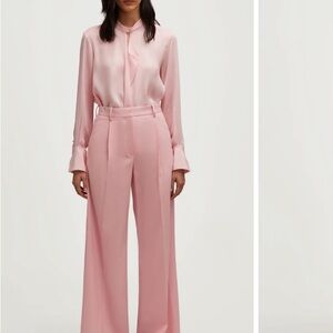 NWT Argent pleated wool trousers pants 4 $295